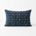 Teal Abyss Blue and Gold Luxury Throw Pillow