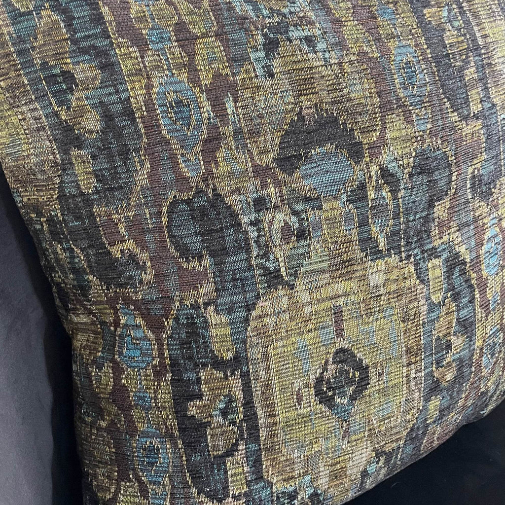 Sonoma Canyon Green Navy and Blue Handmade Luxury Pillow