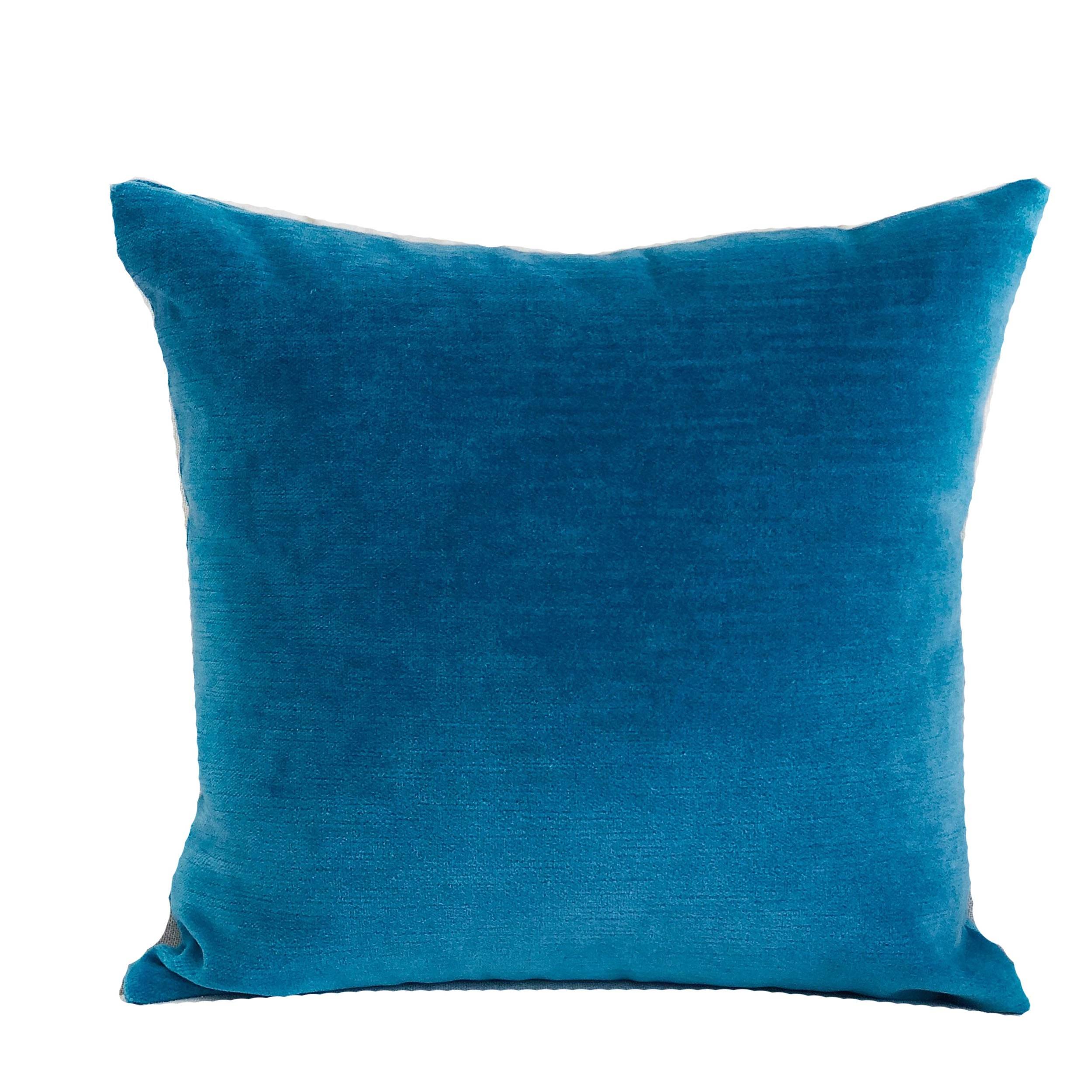 Aqua Dulce Teal Handmade Luxury Pillow