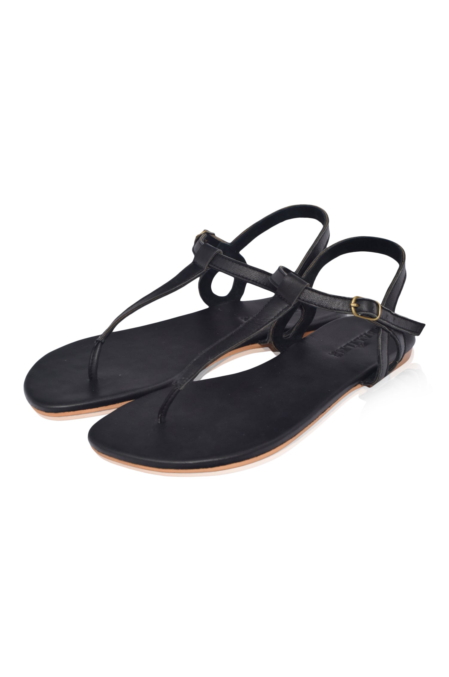 Rosalia T-strap Leather Sandals (Sz. 4, 8.5 & 9)