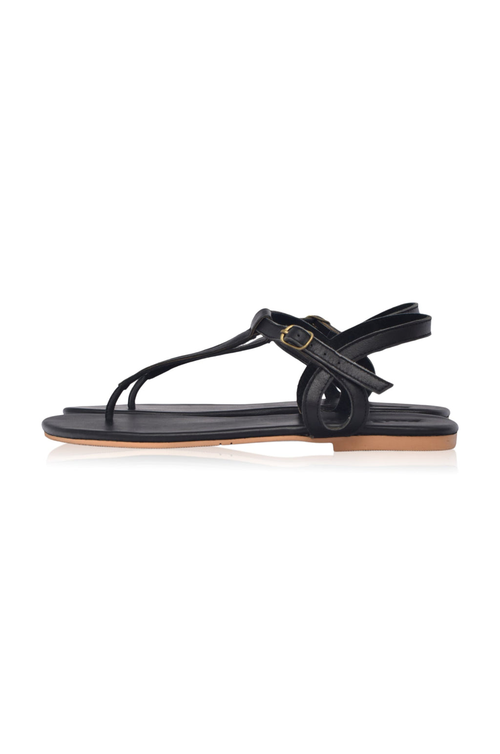 Rosalia T-strap Leather Sandals (Sz. 4, 8.5 & 9)