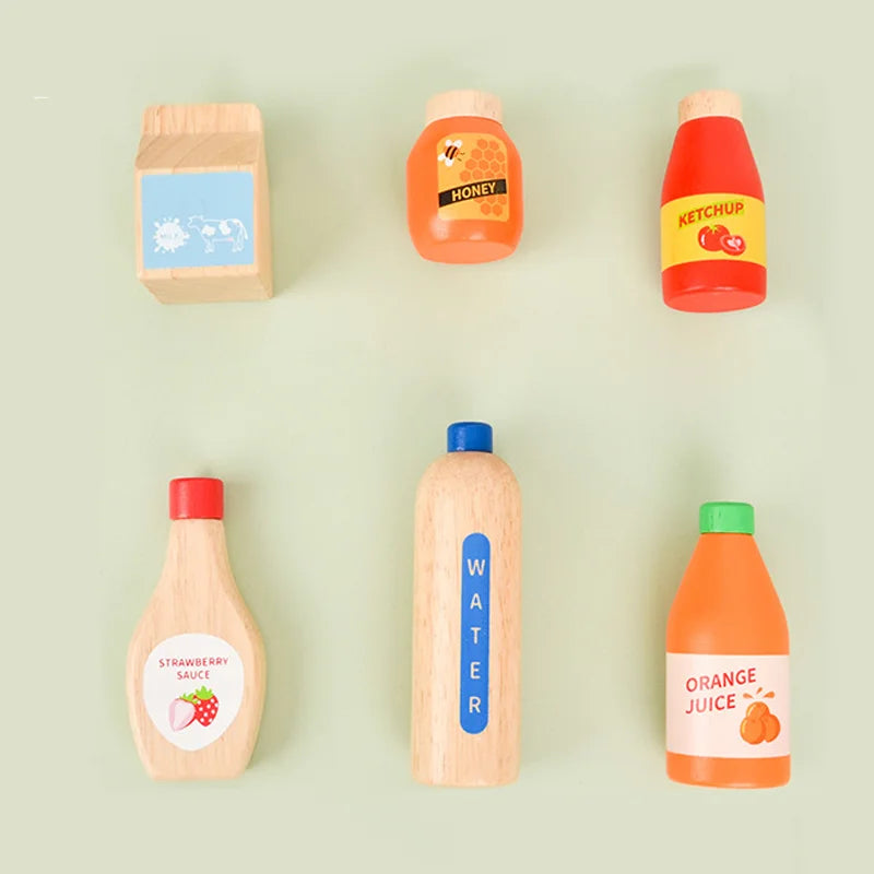 Wooden Toy Food and Beverage Set