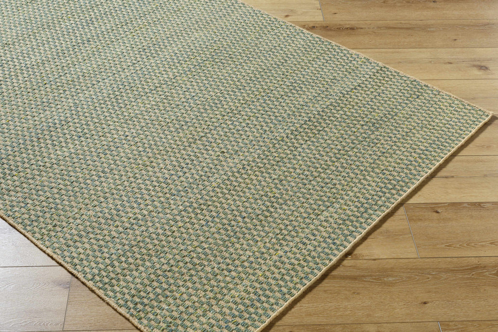 Verdel Sage Cottage Farmhouse Wool Handmade Area Rug - Clearance