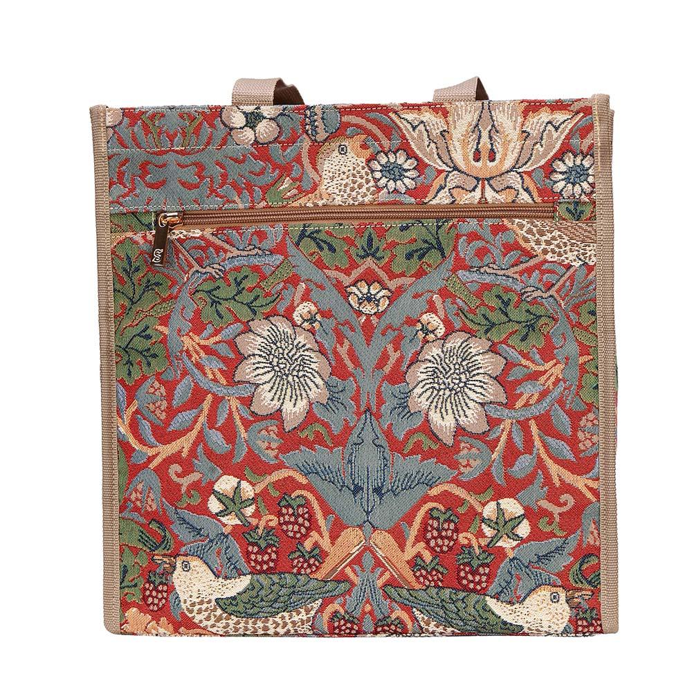 William Morris Strawberry Thief Red - Shopper Bag