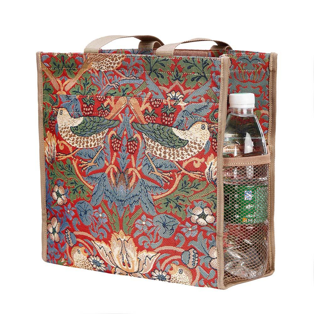 William Morris Strawberry Thief Red - Shopper Bag