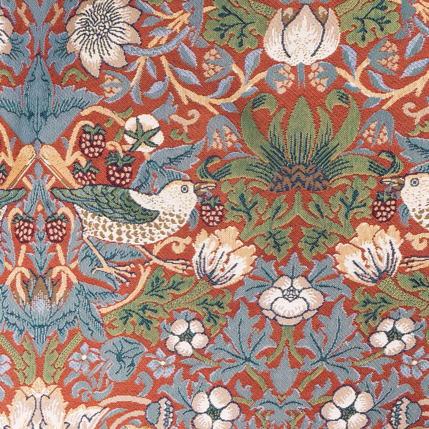 William Morris Strawberry Thief Red - Frame Purse