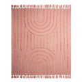 NNEDSZ J Elliot Home Zen Luxury Fringe Throw 130 x 160cm Clay Pink