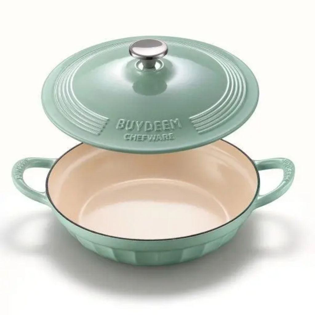 NNEDSZ BUYDEEM CP581 Enameled Cast Iron Dutch Oven