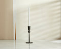 Aruma Black Candle Holder – Cast Iron Rustic Taper Candlestick