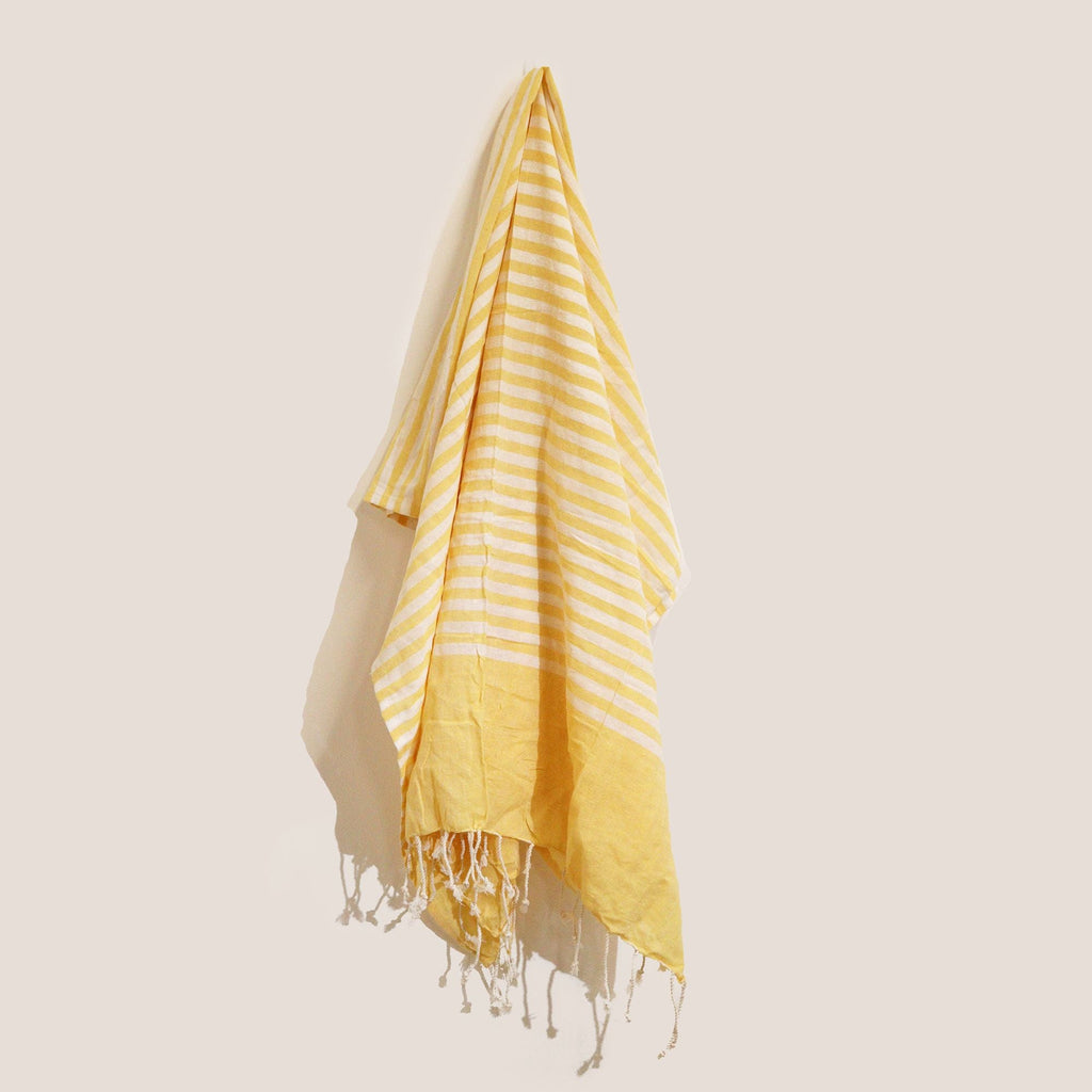 Cotton Pario Throw - 100X180 cm - Sunny Yellow