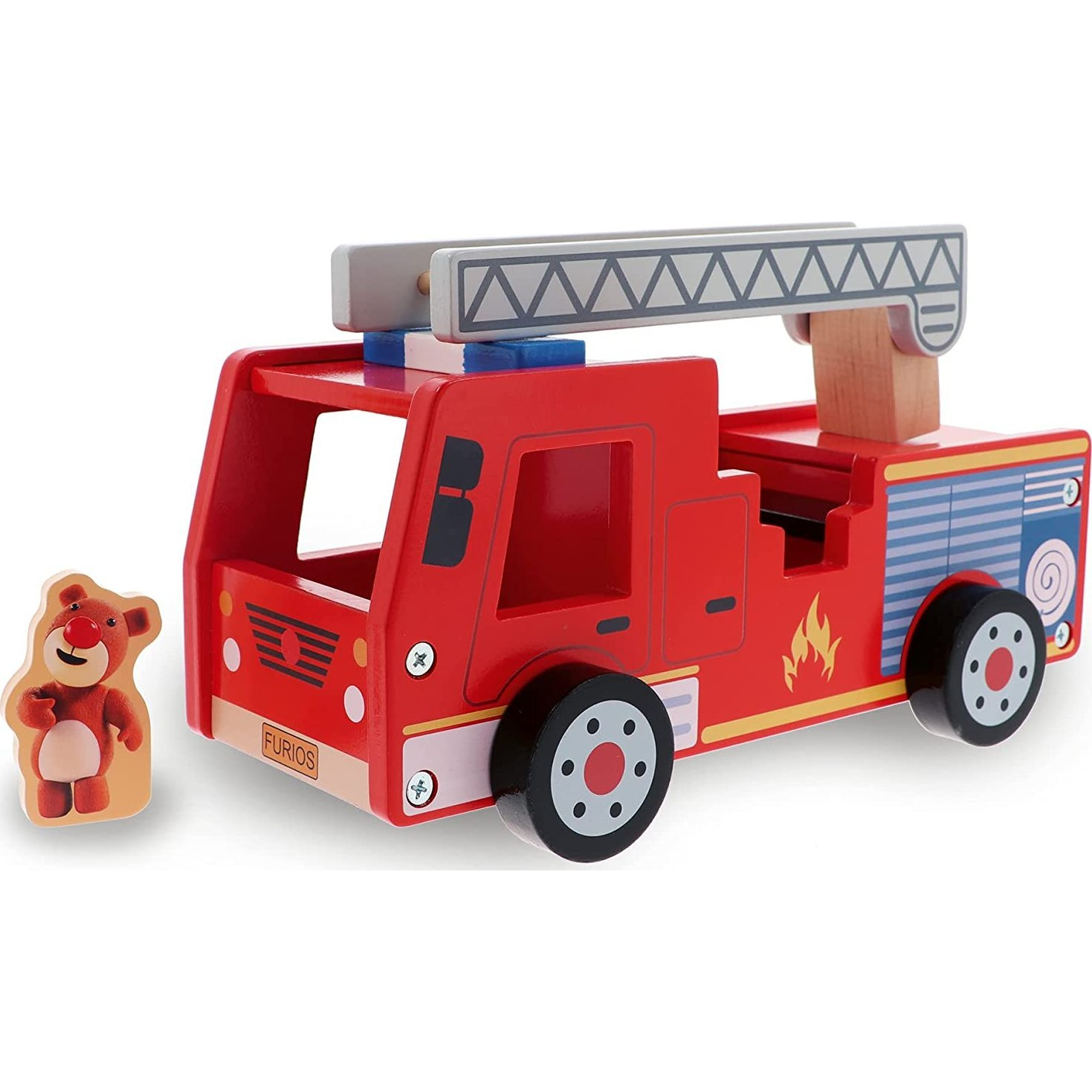 TREFL WOODEN TOYS FIRE TRUCK (61700)