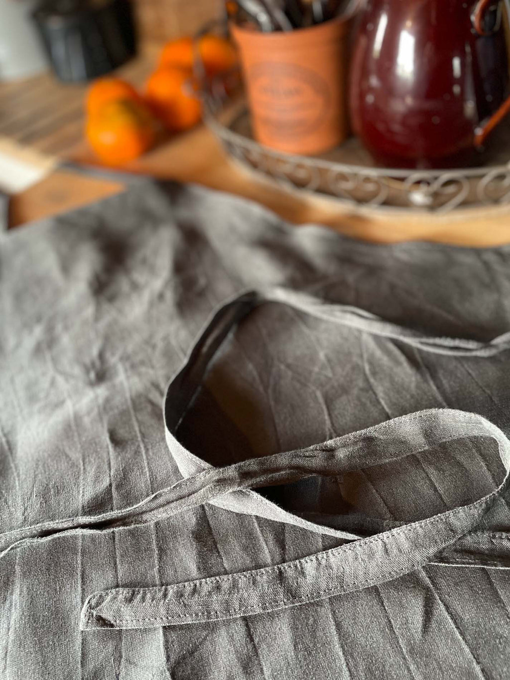 RUSTIC APRON - Charcoal