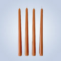 Coloured Beeswax Taper Candle | Coral Flare