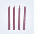 Coloured Beeswax Taper Candle | Fluted | Orchid Pink