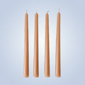 Coloured Beeswax Taper Candle | Peach Nectar