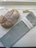 FRENCH LINEN BREAD SACK - SEA GREEN
