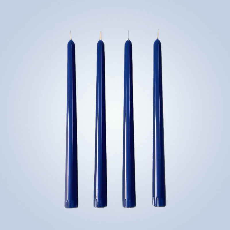 Coloured Beeswax Taper Candle | Cornflower Blue