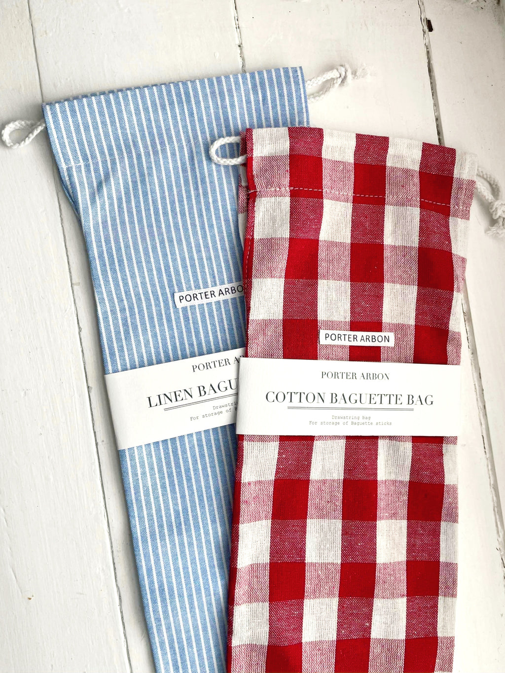 Baguette Bag - Blue & White Stripe