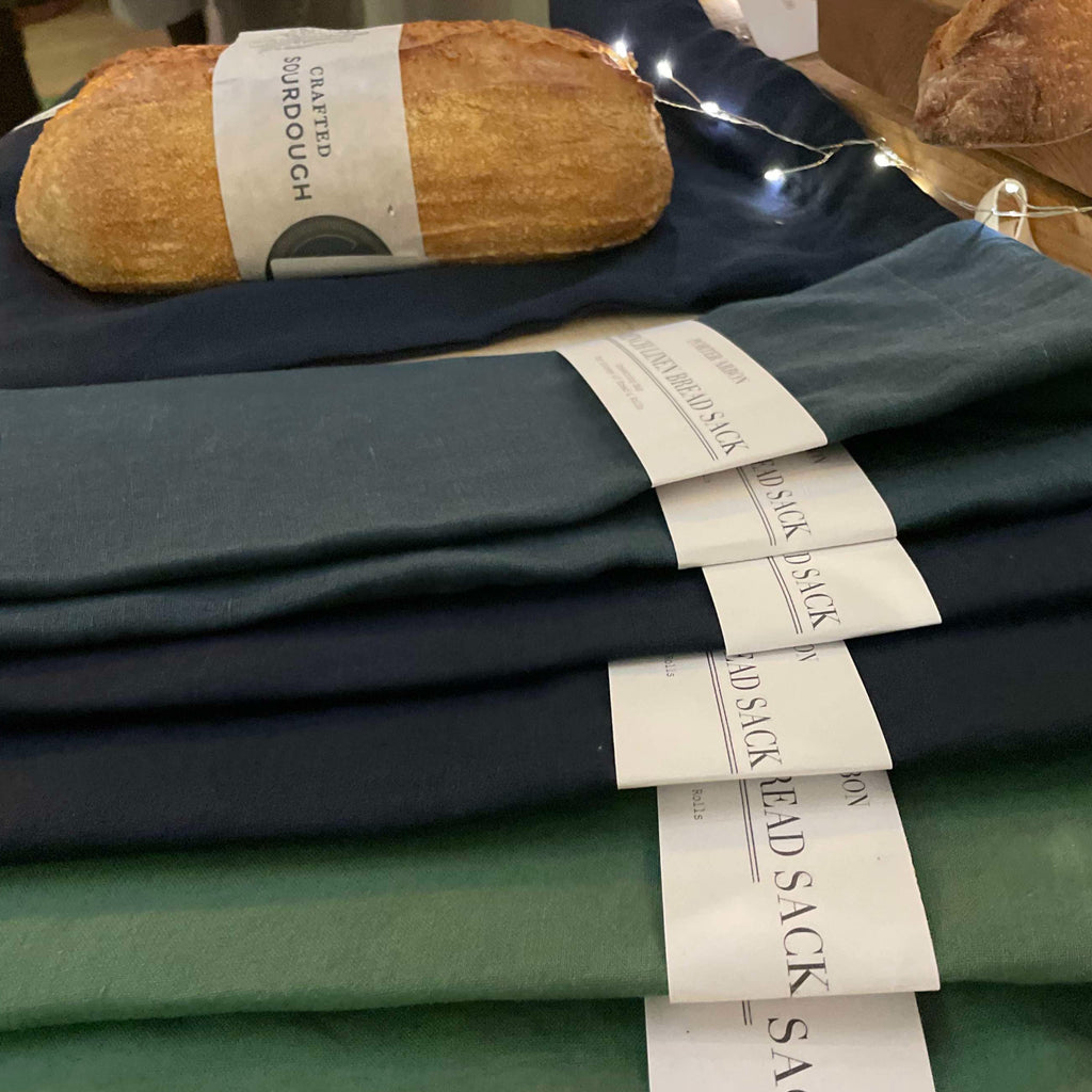FRENCH LINEN BREAD SACK - NAVY BLUE