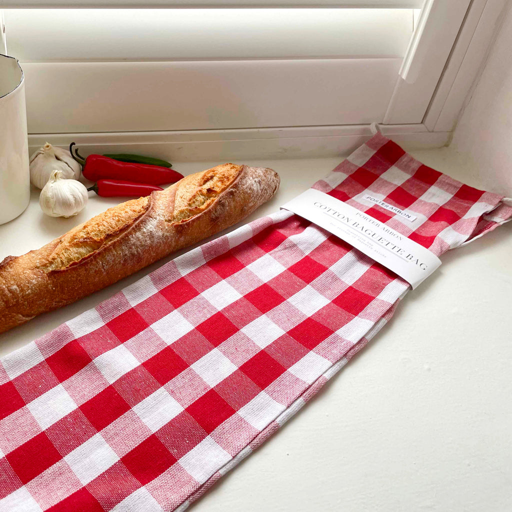 Baguette Bag - Red Gingham