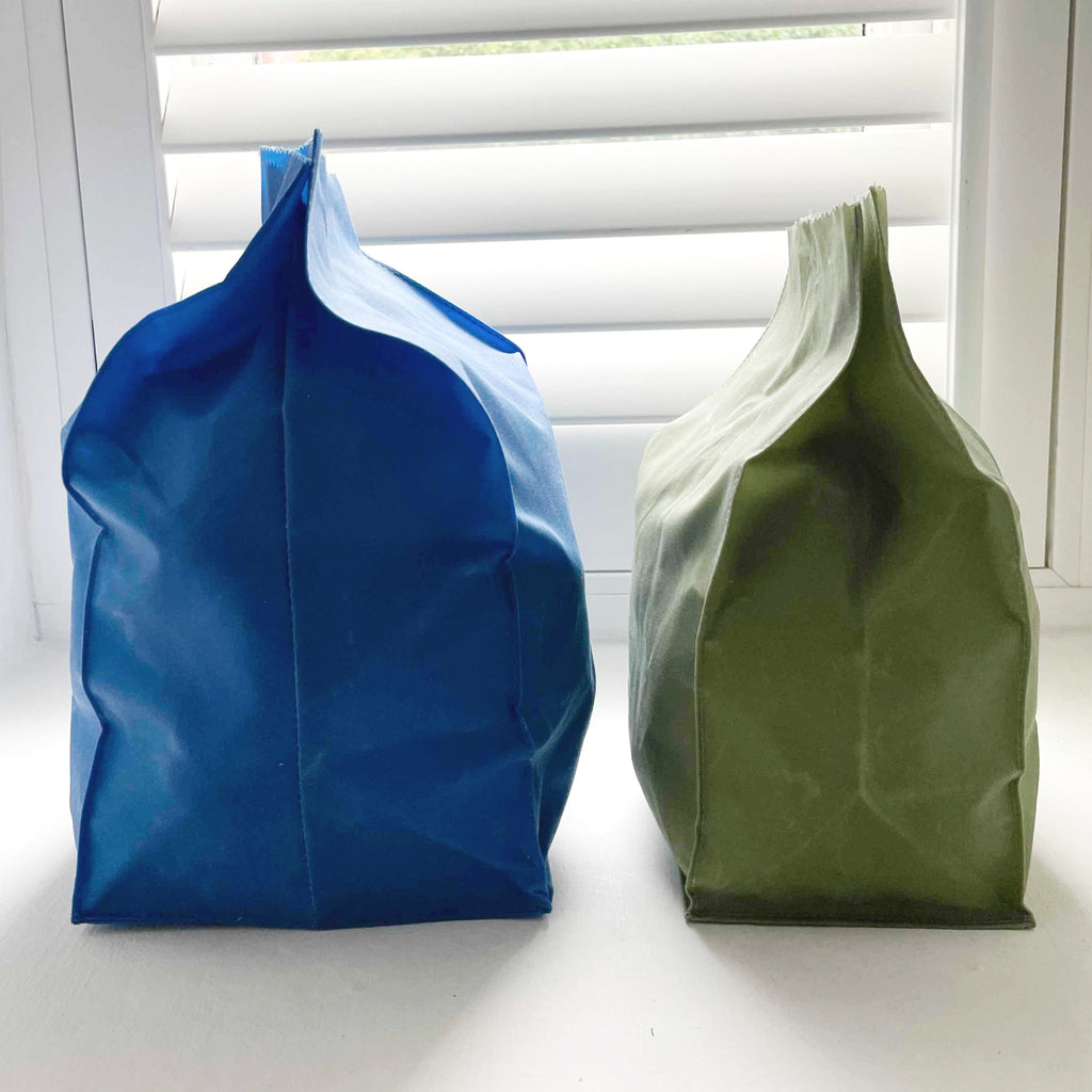 WAXED COTTON POTATO SACK - NAVY