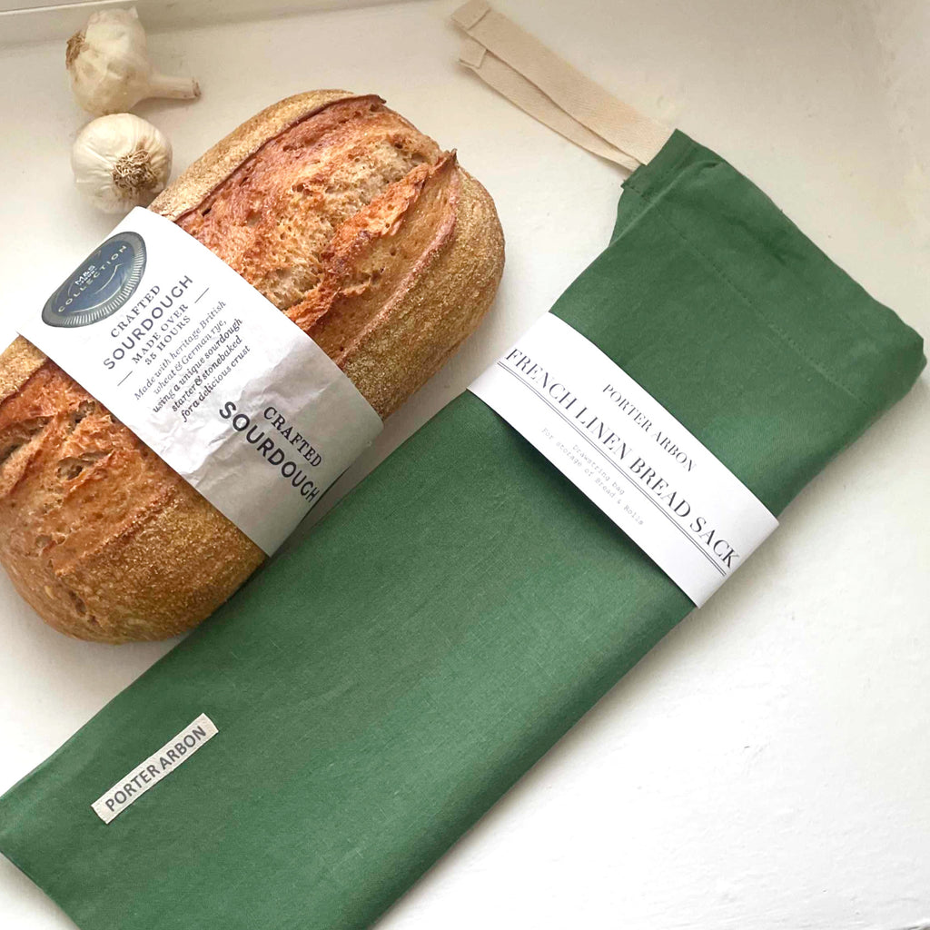 FRENCH LINEN BREAD SACK - IRISH MOSS