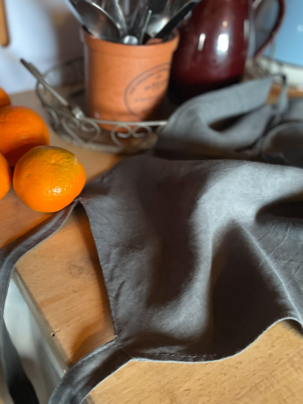 RUSTIC APRON - Charcoal