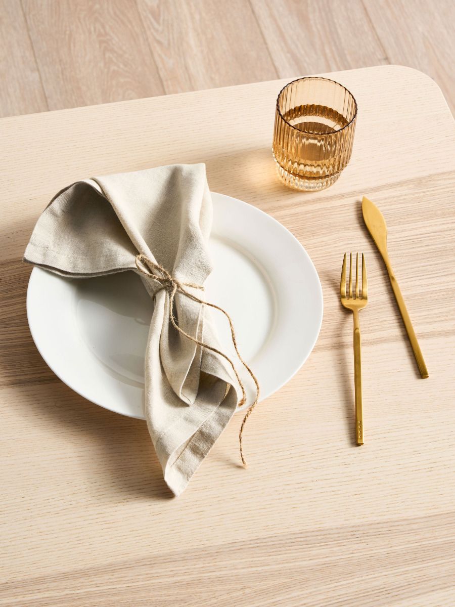 Beige Linen Napkin Set