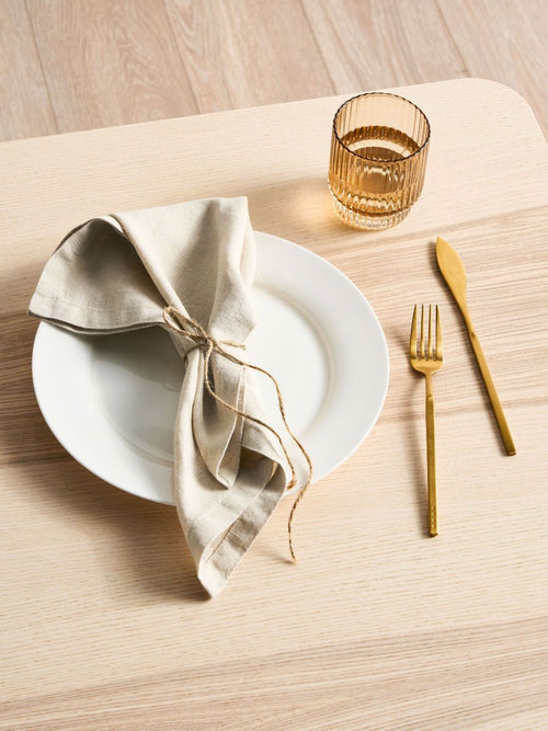 Beige Linen Napkin Set