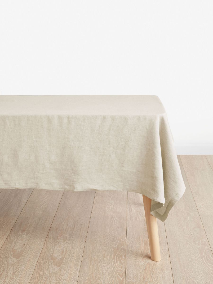 Stone Linen Table Cloth