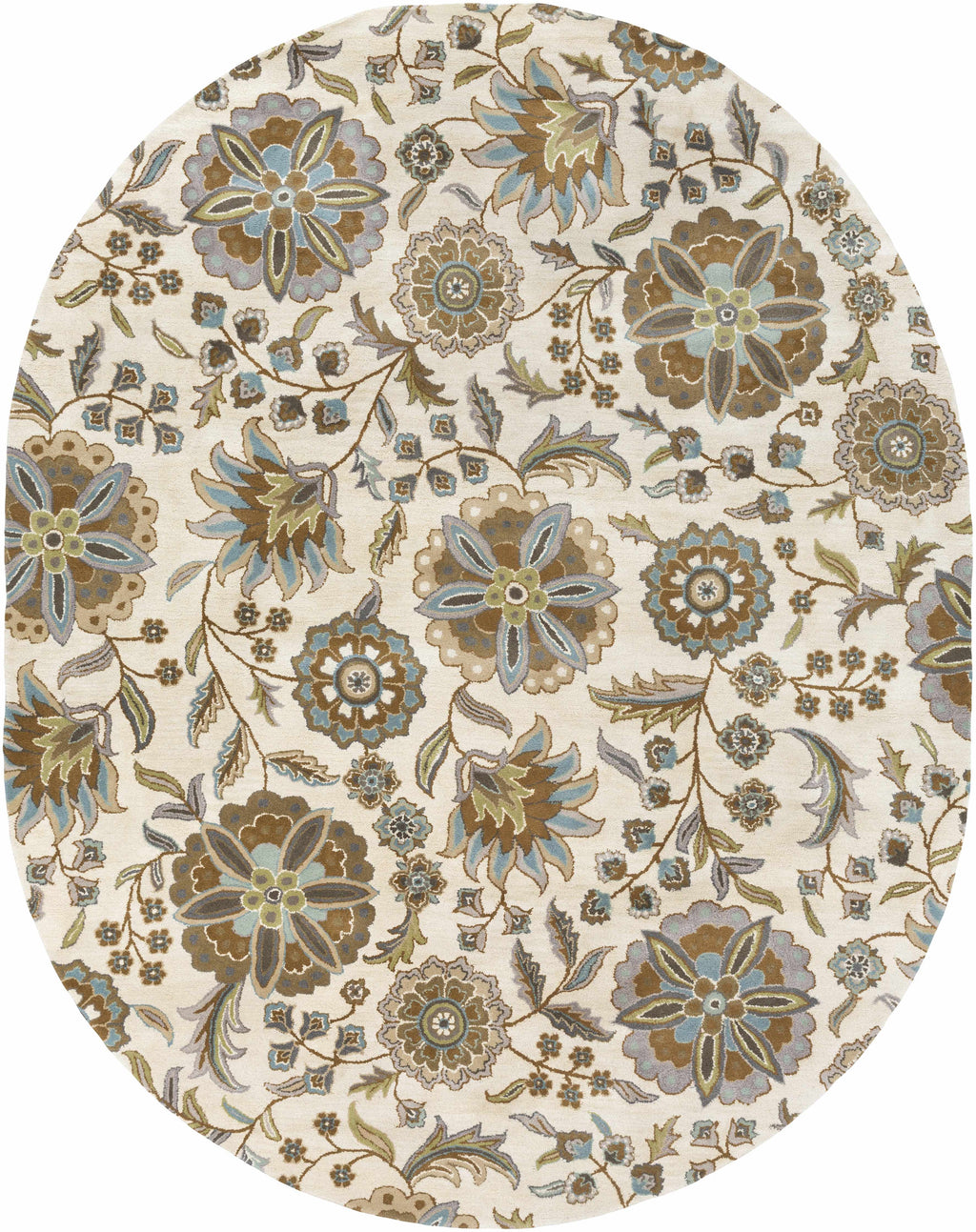 Mack Floral Wool Area Carpet