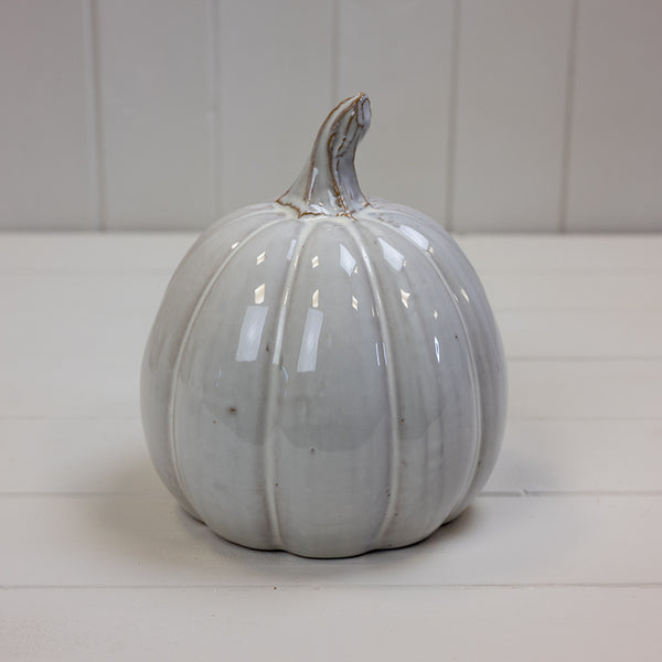 Glazed Ceramic Pumpkin W15.2xD15.2xH17.3cm