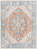 Ezri Rust Washable Area Rug