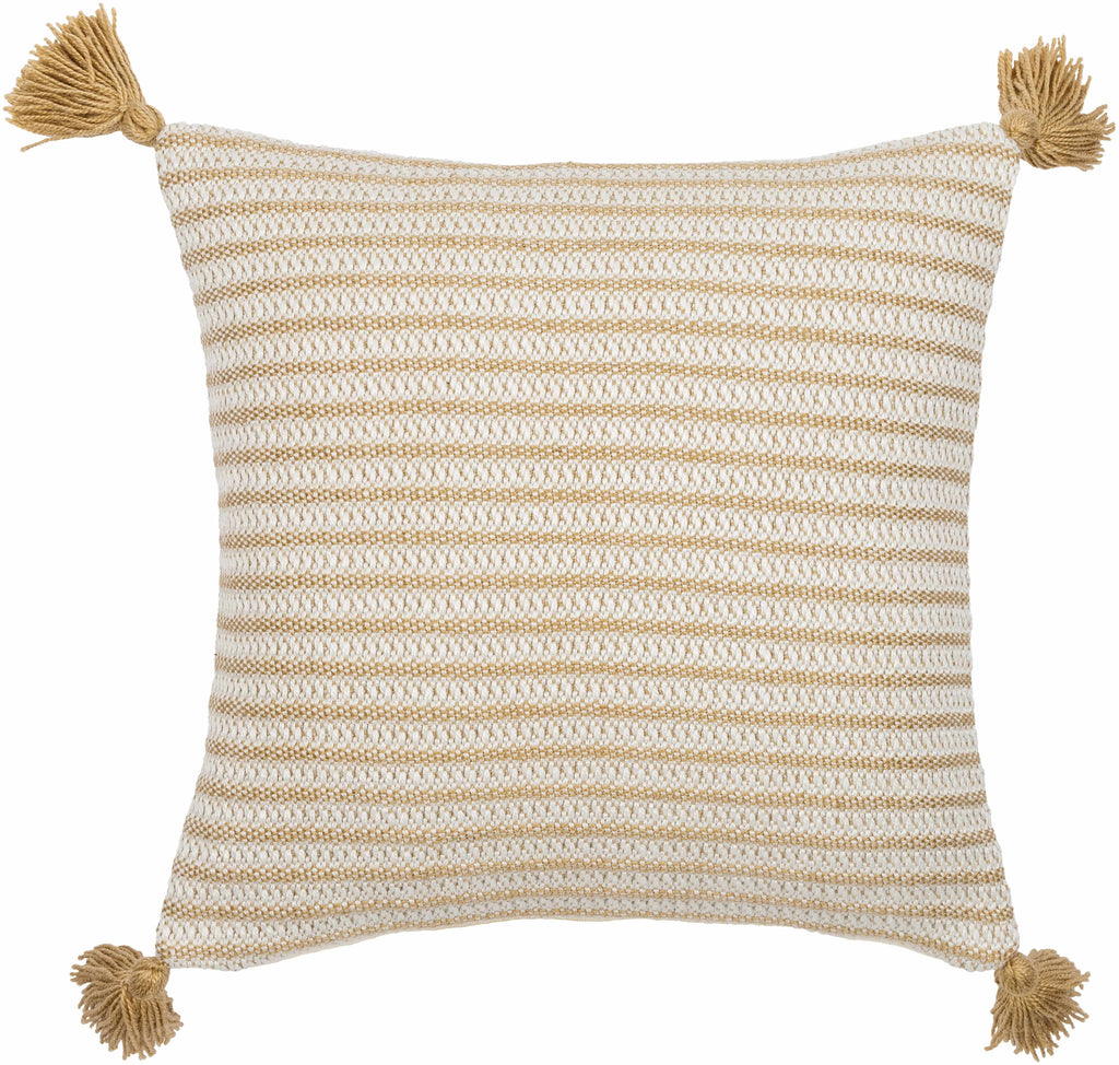 Goldin Goldenrod Textured Weave Cottage Polyester Accent Pillow - Clearance